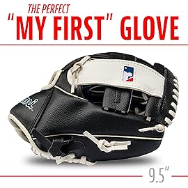 Franklin Sports MLB Youth Teeball Glove and Ball Set - Kids Miami Marlins Baseball and Teeball Glove and Ball - Perfect First Kids Glove - 9.5