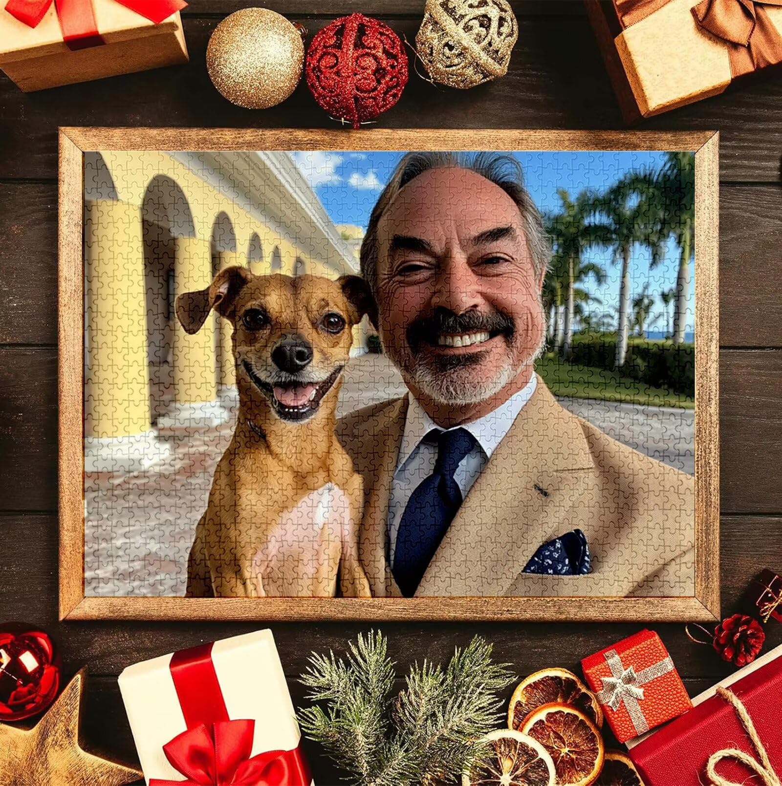 Puzzle Personalizado con Foto, Personalizada Rompecabezas Personalizado Diseña tu Logo Foto o Texto, Personalizado Navidad Halloween San Valentín Parejas Niños Familia Amigos h-3821