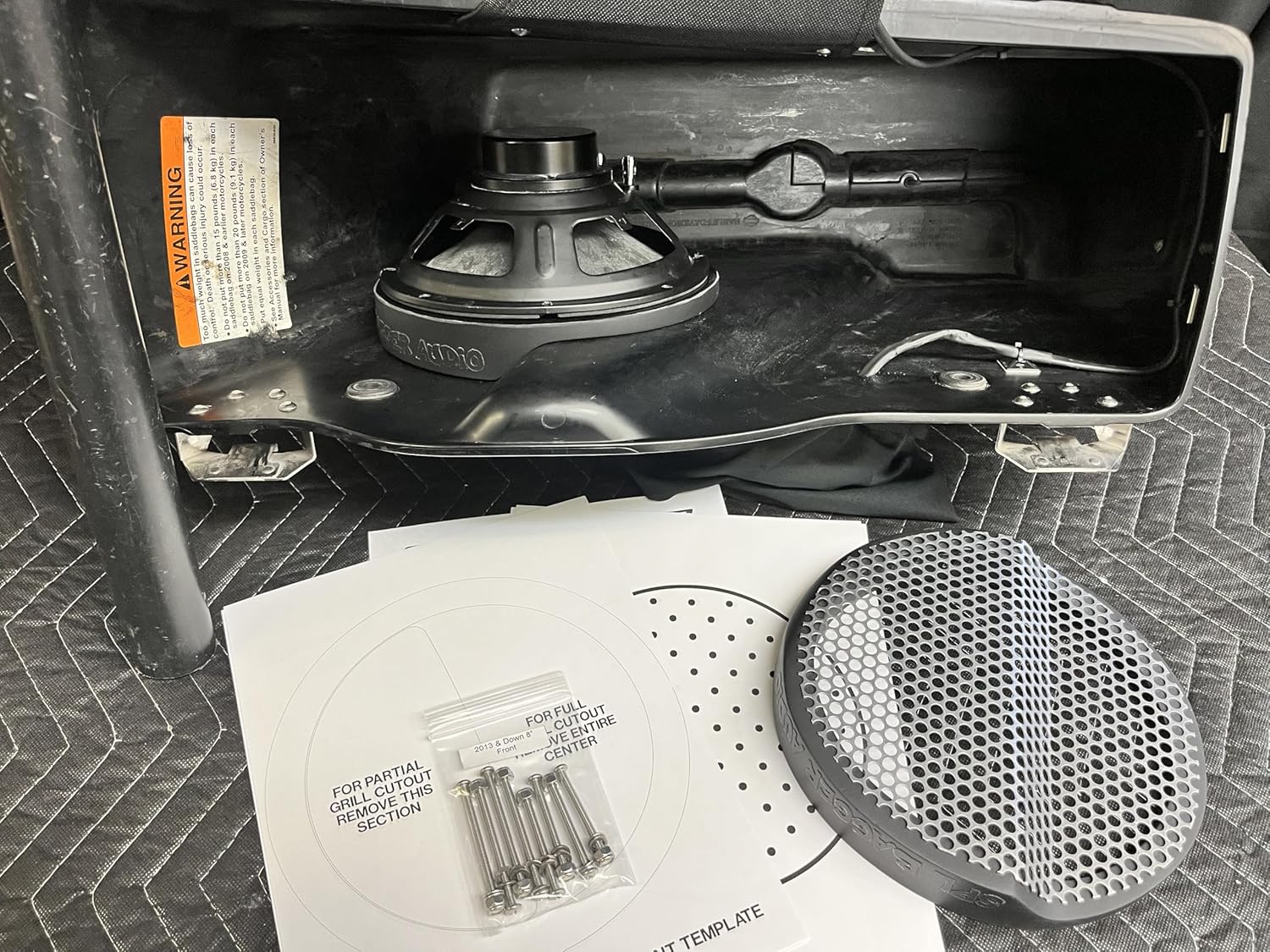 8 Pulgadas Adaptadores de Montaje para Parlantes Maletero Harley 1994-2013