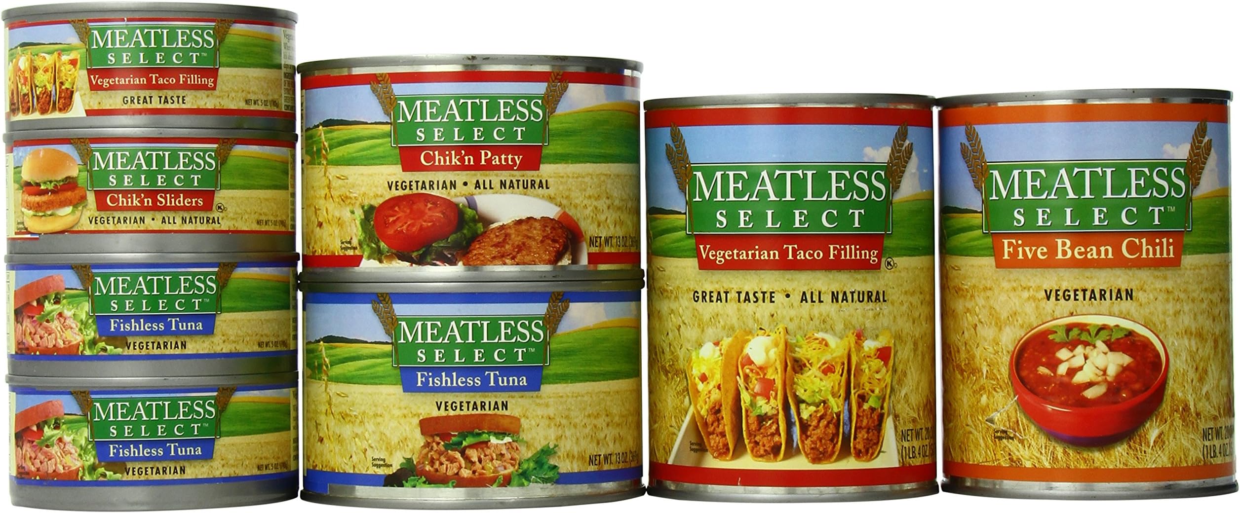 Meatless Select Vegetarian Jumbo Sampler, 1 Count (Pack of 8)