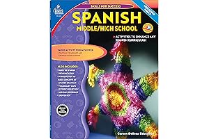 Carson Dellosa Spanish Workbook with Interactive Read-Along CD