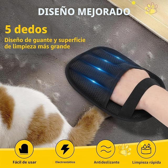 Foto 2 de 8 de Zivacate 2 Unidades Manopla Quita Pelos Mascota