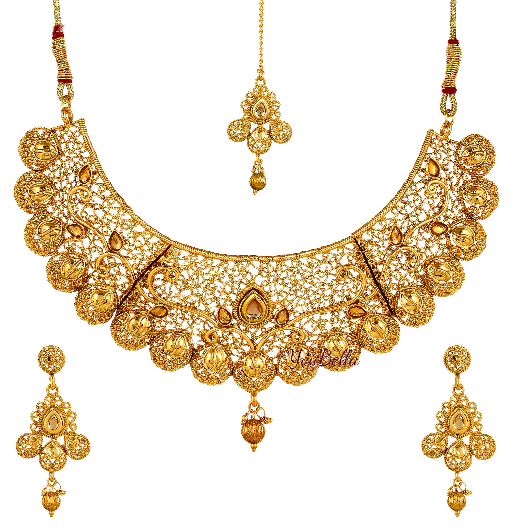 Traditional Necklace & Earrings Combo Set for Women