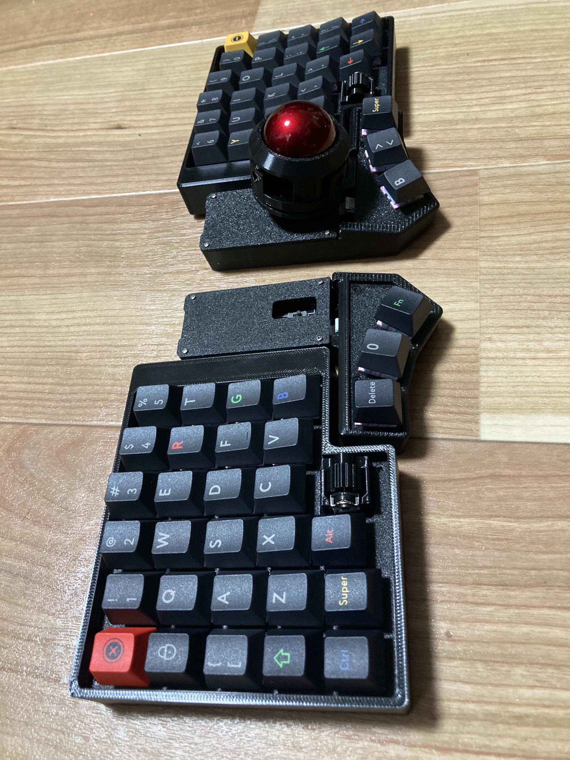 Amazon | Weekin CCK-BALL ワイヤレス分割キーボード クロスデュアル