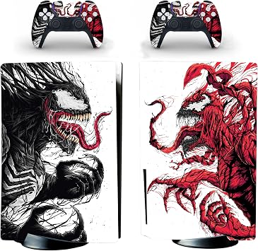 Standard Console Controllers Skin Super Hero Sticker Decal Compatible with PS5 Standard Disc Console Controllers Aliens
