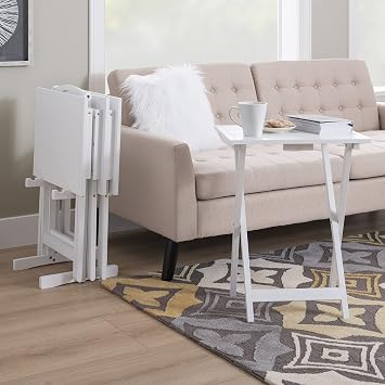 Powell Gemma Tray Table, White
