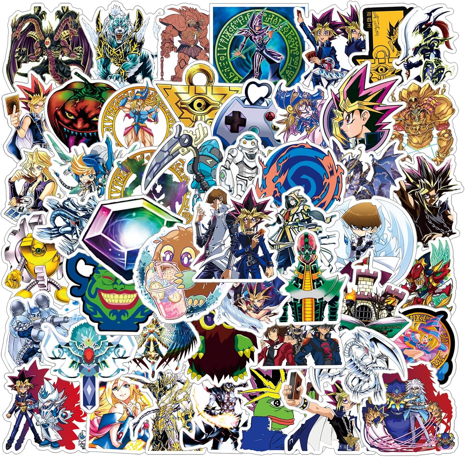 50 Pcs Stickers Pack, Vinyl Waterproof for Water Bottles,Laptop,Skateboard,Phone,Bumper,Car Decals for Party Supply Favor Decorations