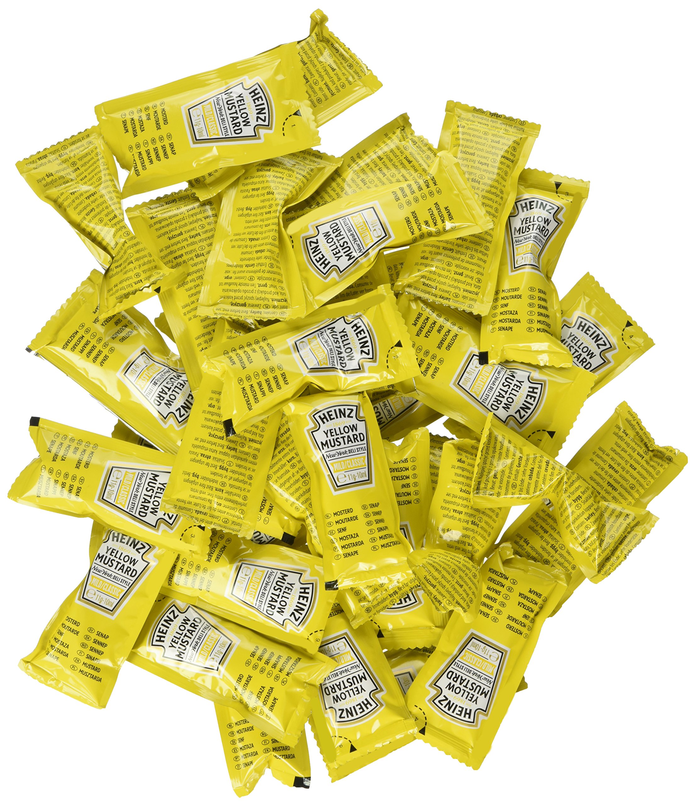 Yellow Mustard Mostarda Heinz Monoporzione Senape 200 Bustine da 10 ml