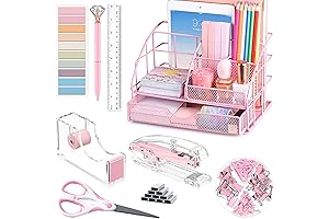 Pink Room Desk Accessories for Teen Girls