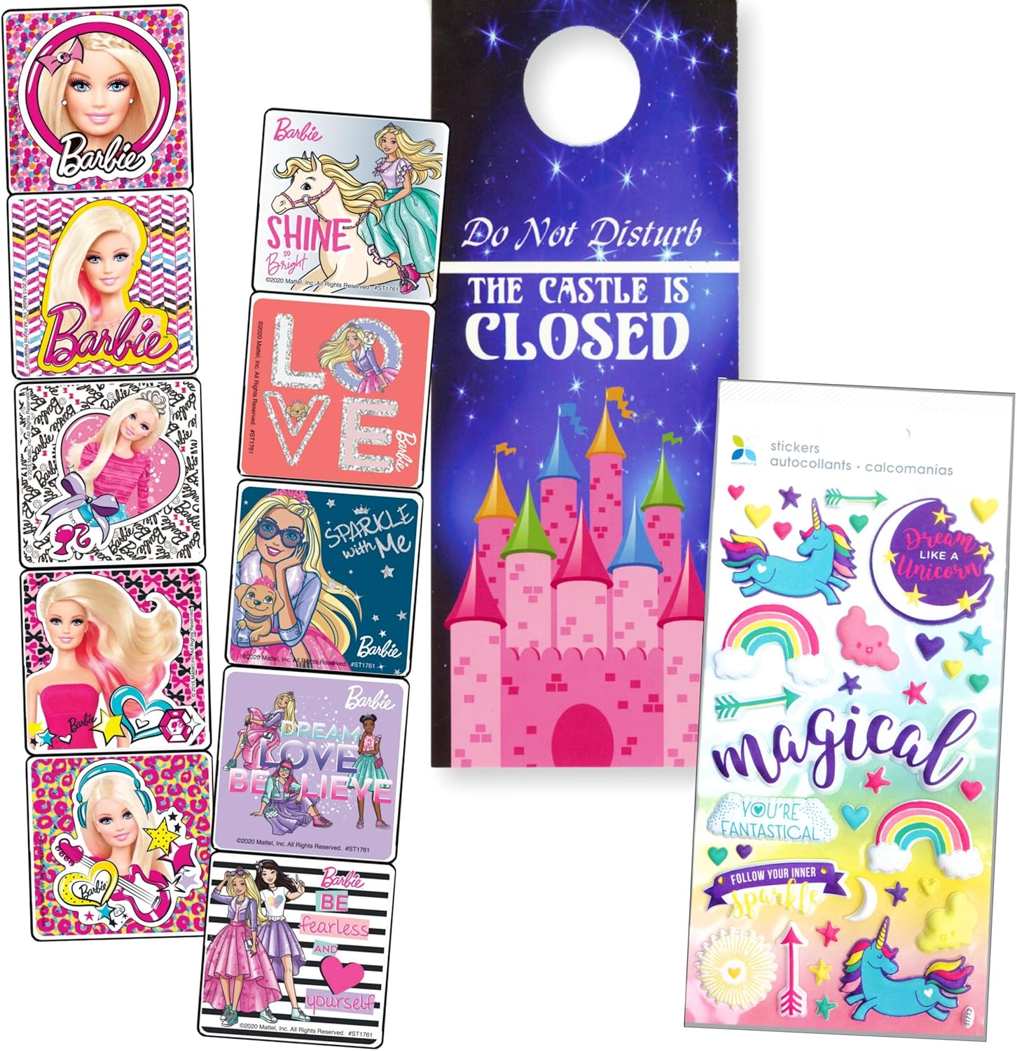 Download Buy Barbie Stickers Coloring And Activity Set Bundle Includes Barbie Coloring Book Stickers And 2 Sided Door Hanger In Specialty Gift Bag Online In Kazakhstan B009gisw9i