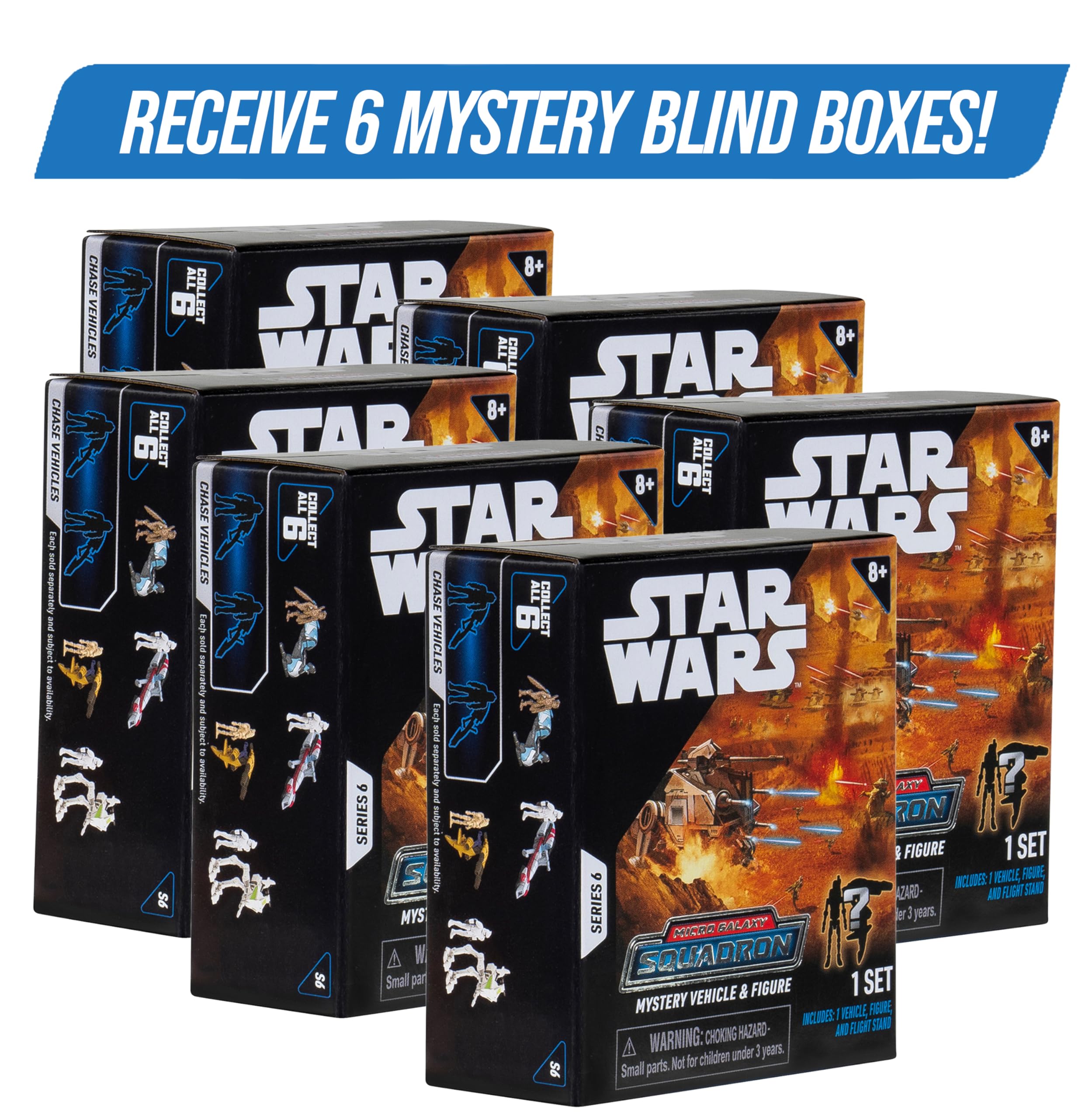 STAR WARS SML MINI-FIGURE BLIND BOX 6個入り SML x Star Wars Mini-Figure Blind Box Series – Full Set of 6