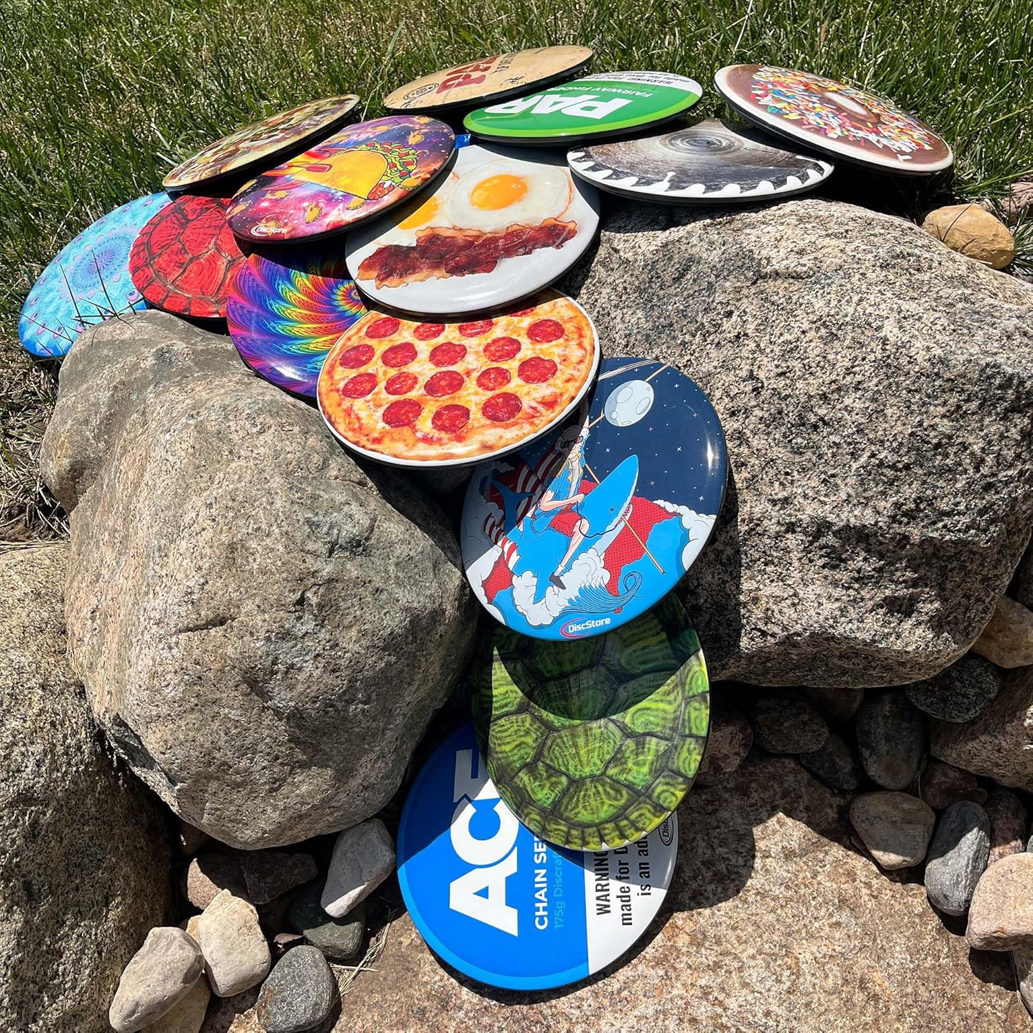 Discraft ESP Buzzz Supercolor Midrange Disc Golf Disc - Custom Design Discraft Discs - Straight Flying and Great for All Skill Levels - Free Mini Marker Included