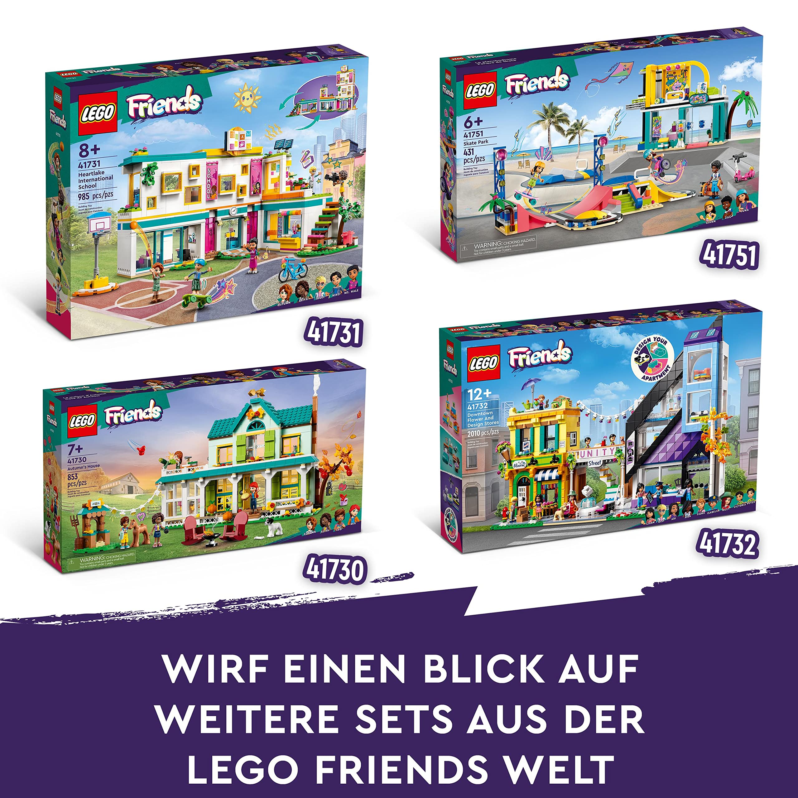 LEGO 41730 Friends Autumns Haus, Puppenhaus mit Tierfiguren und Zubehör, Mini-Puppen Autumn, Mia und Haustieren, Spielzeug für Mädchen und Jungen ab 7 Jahren, 2023 Charaktere