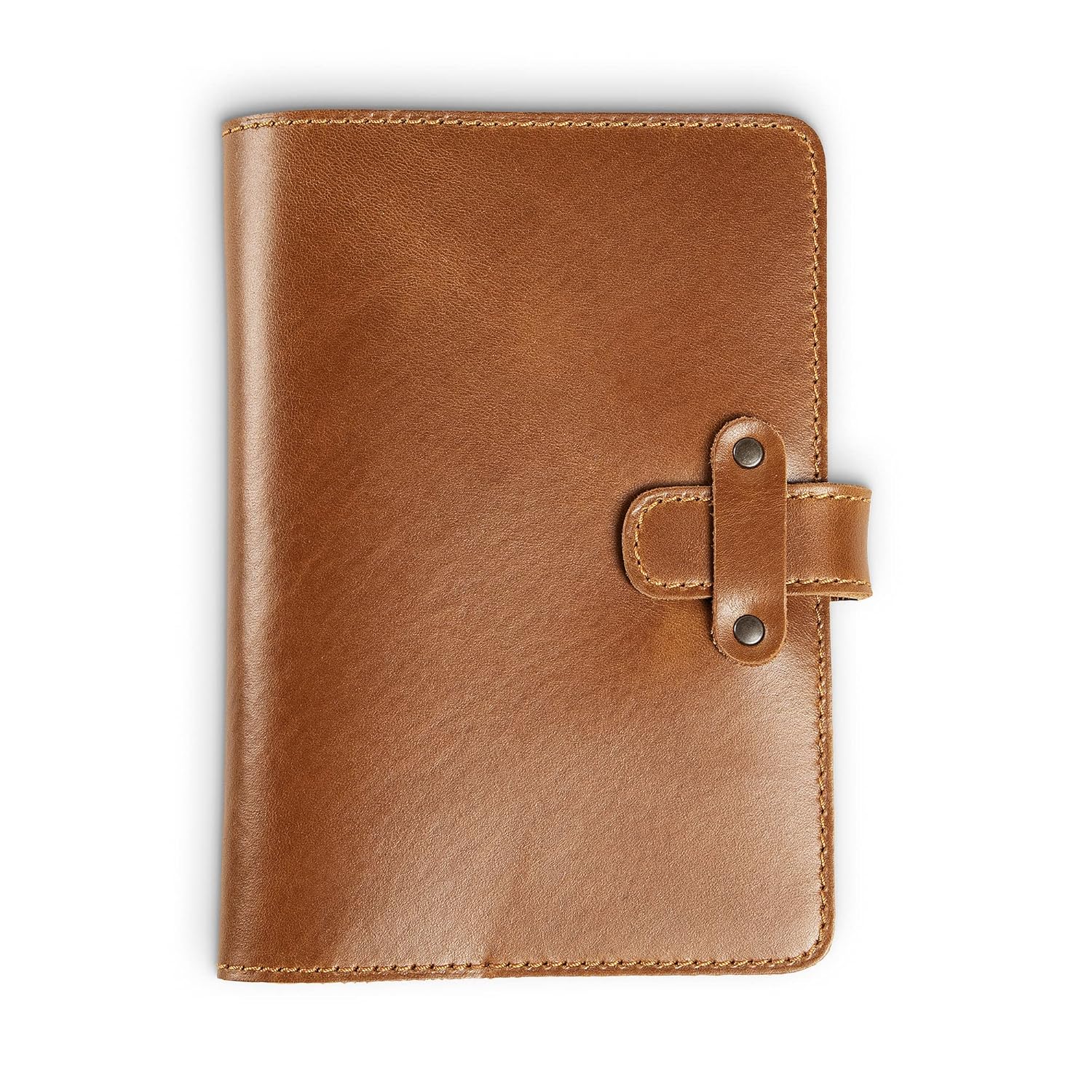 PEGAI Personalized Leather Journal Notebook DuPage Mustard Midi