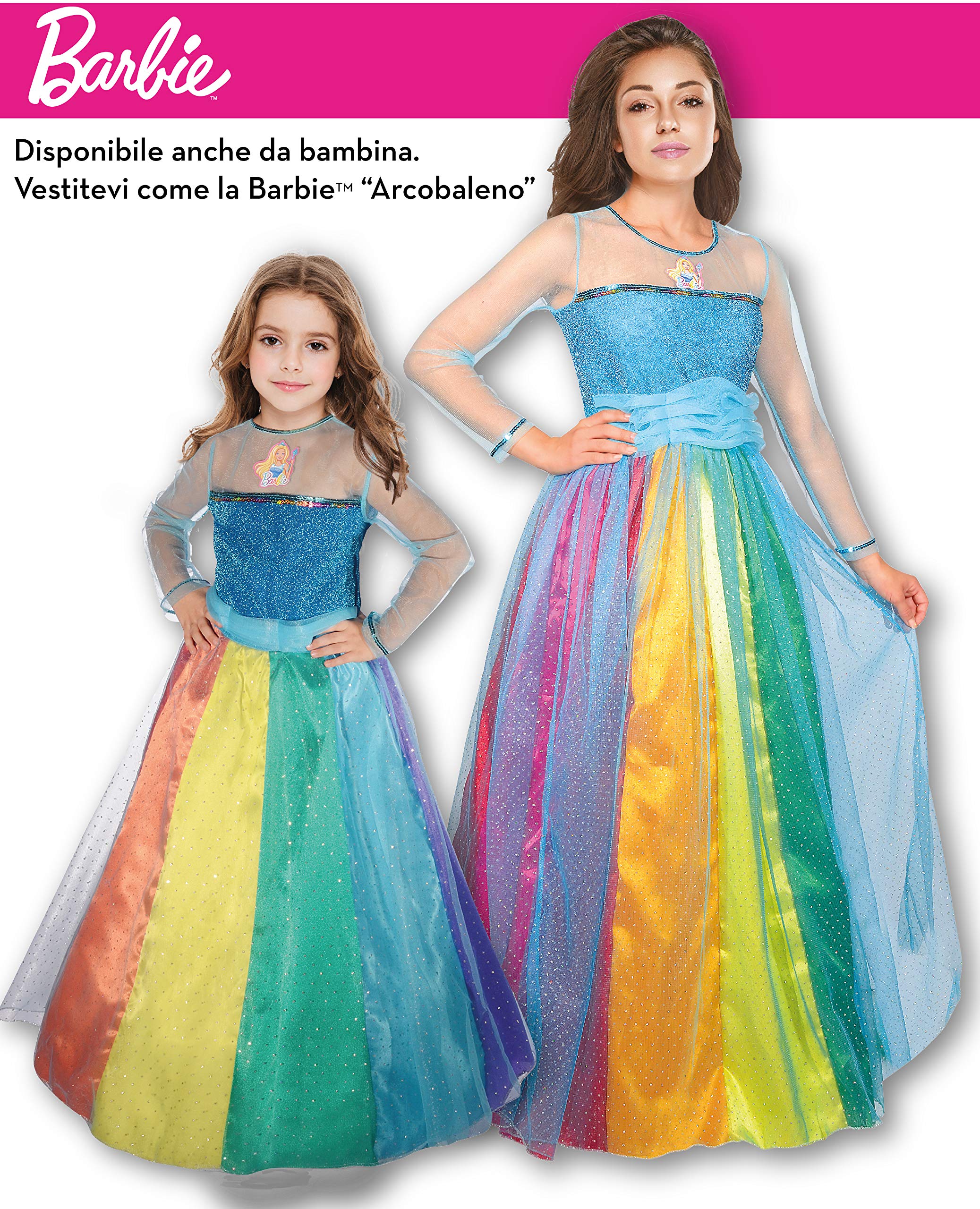 Ciao - Barbie Rainbow Princess Costume Costume Travestimento Costume Ufficiale