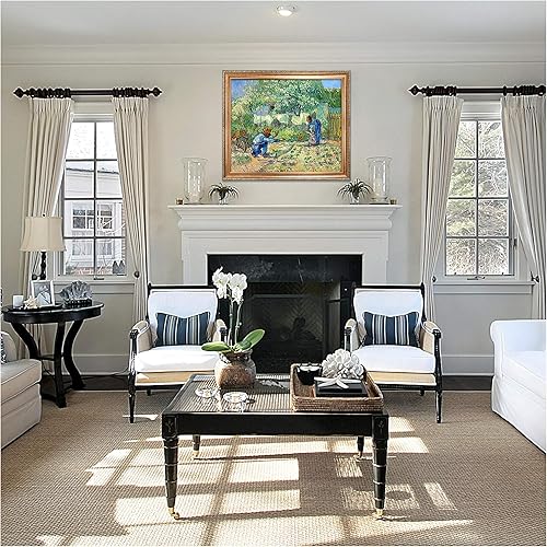 Miniatura 208 de A&T ARTWORK The Starry Night de Vincent Van Gogh. Tamaño del marco: 36 x 30 pulgadas, tamaño de la imagen: 30 x 24 pulgadas, reproducciones clásicas