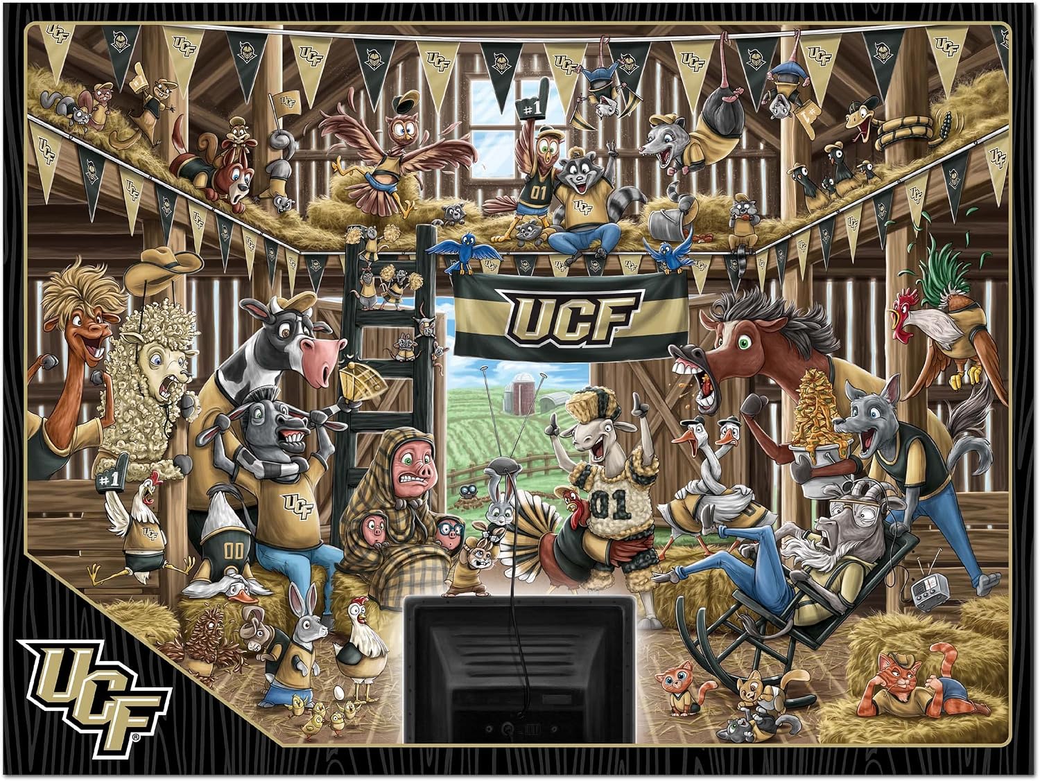 YouTheFan NCAA Barnyard Fans 500pc Puzzle