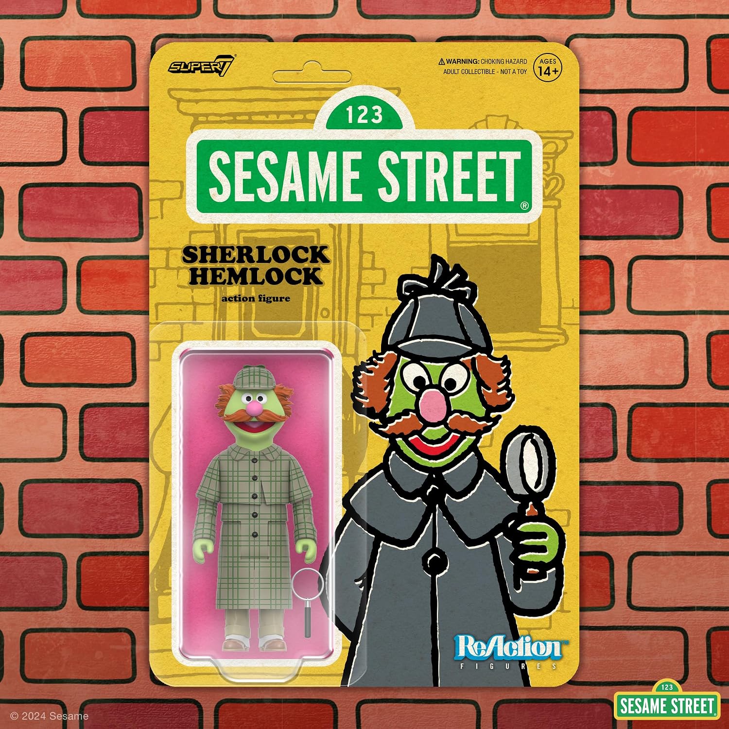 Super7 Sesame Street Sherlock Hemlock - 3.75" Sesame Street Action Figure with Accessory Collectibles and Retro Toys image 5