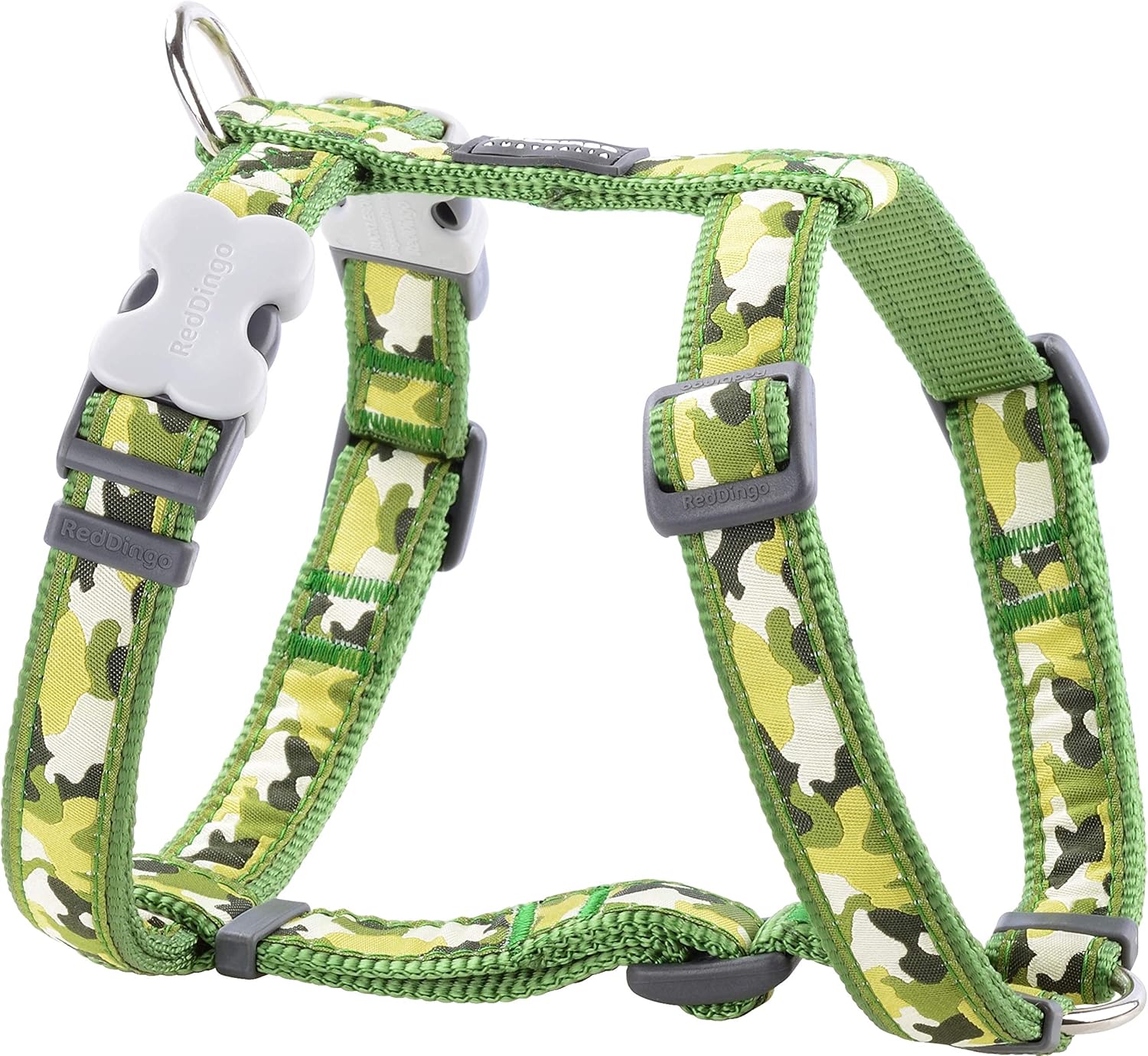 Red Dingo Camouflage Dog Harness, Medium, Hot Pink