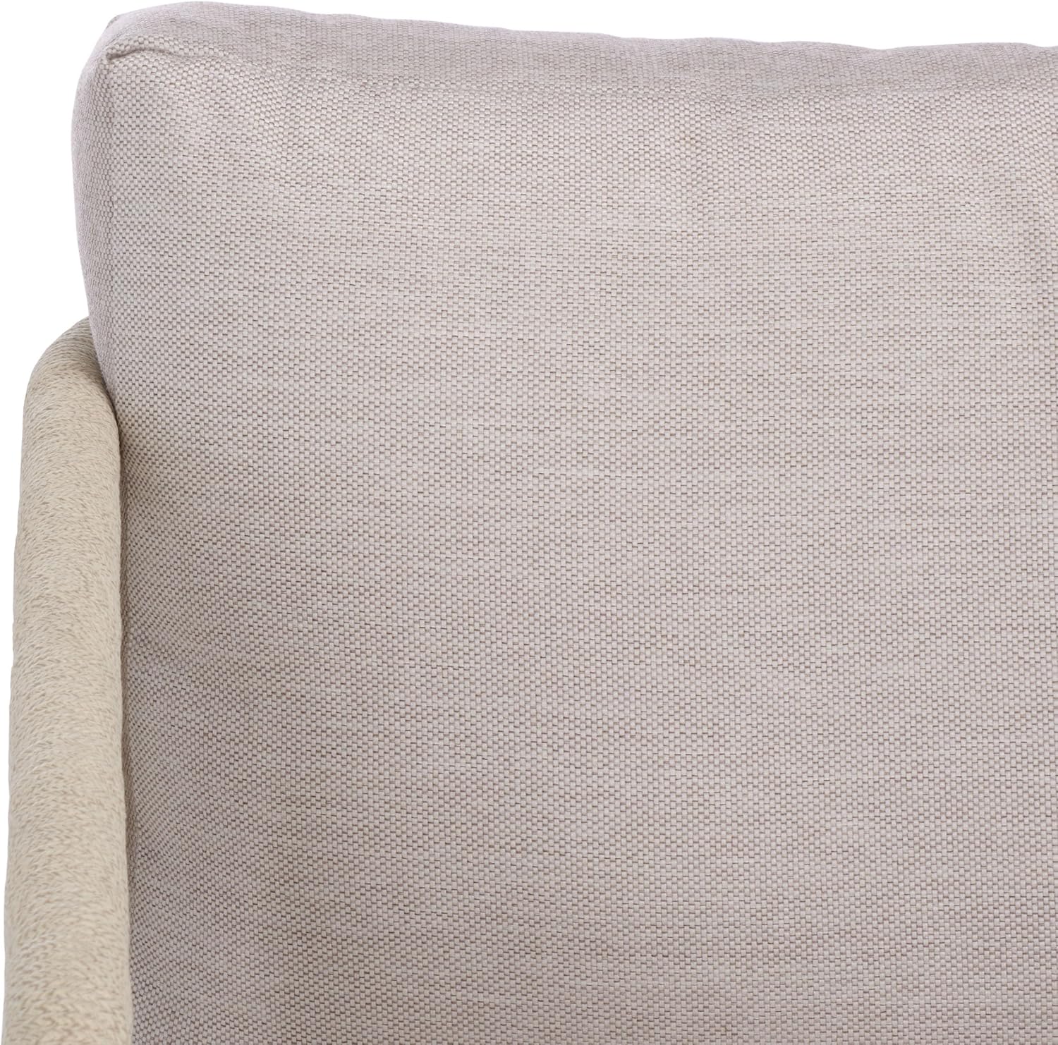 SAFAVIEH Couture Outdoor Patio Furniture Collection - Franklyn Rope Accent Chair, White Aluminum Frame with Beige Woven Rope & Cushions, Fully Assembled (CPT4014A)