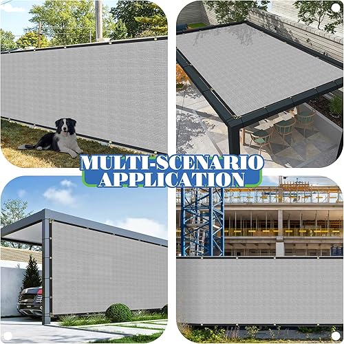 Miniatura 2 de ECOOPTS 6'x40' Pantalla de privacidad para valla con ojales de cobre, apta para vallas comerciales y jardines residenciales al aire libre, bloquea