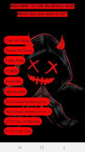 Mr. DEVIL's Quiz