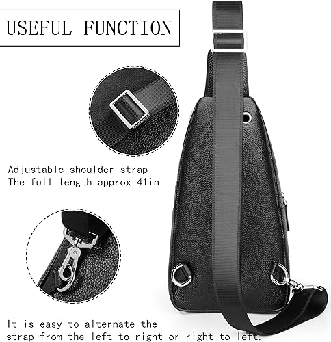 Miniatura 5 de FSD.WG Mochila bandolera para hombre, bolsa de pecho, bolsa de hombro, bolsa de viaje para hombres con resistente al agua