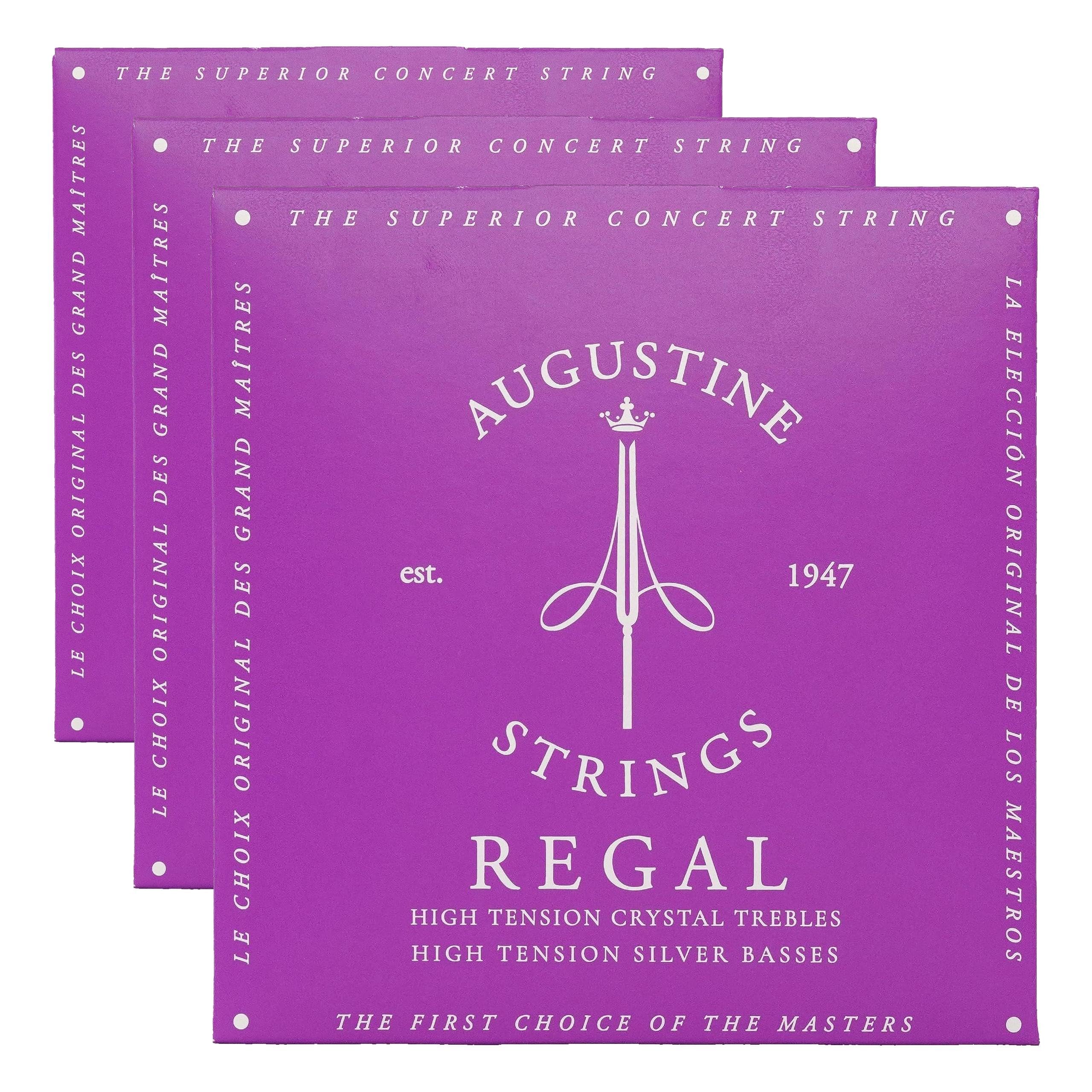 Klassik Gitarrensaiten Regals Label Satz Blue Extra High Tension//Bassaiten High Tension (Packung mit 3)