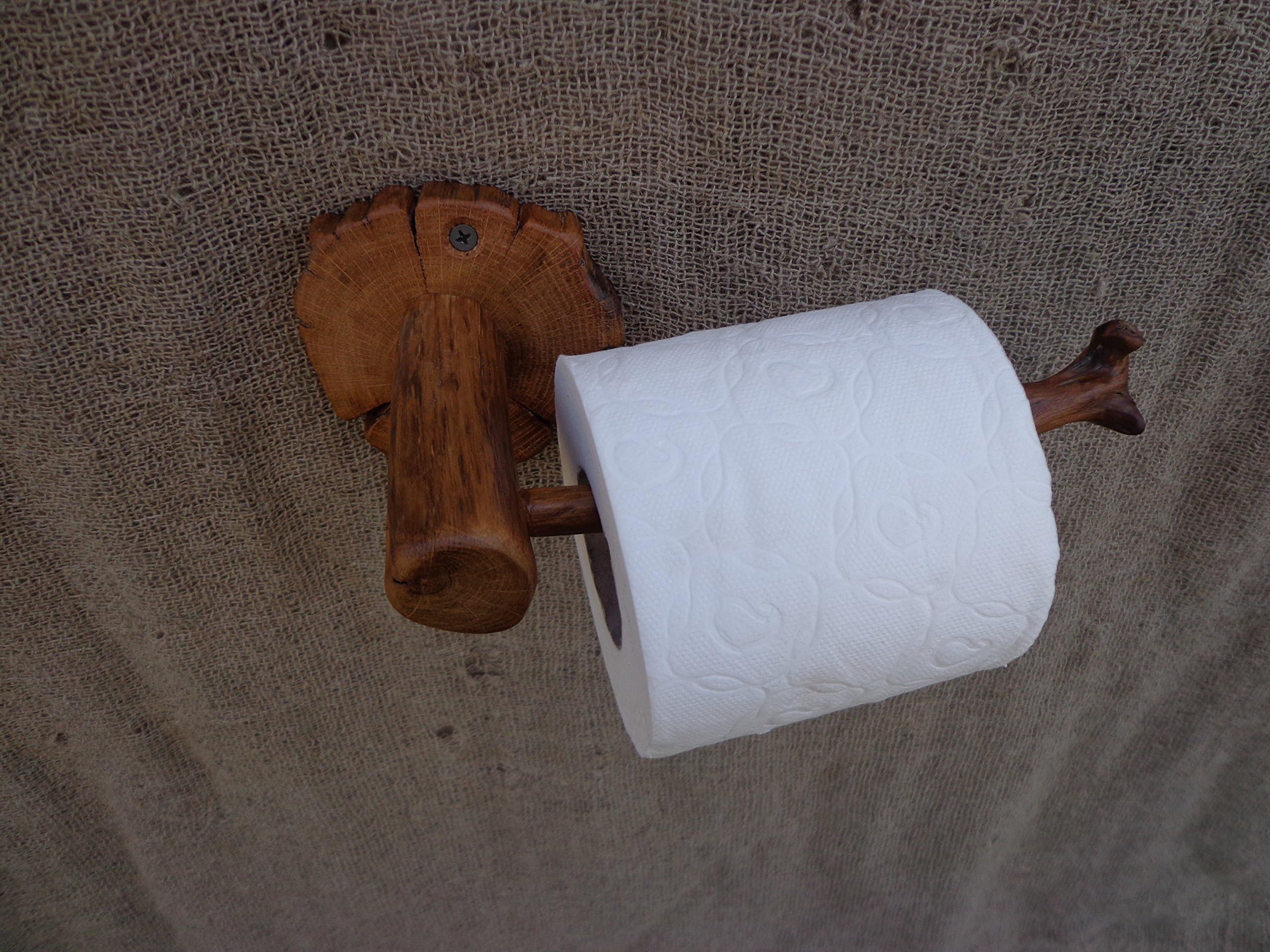 Live Branch Toilet Paper Holder, Wooden Toilet Paper Holder, Rustic Wood Paper Holder