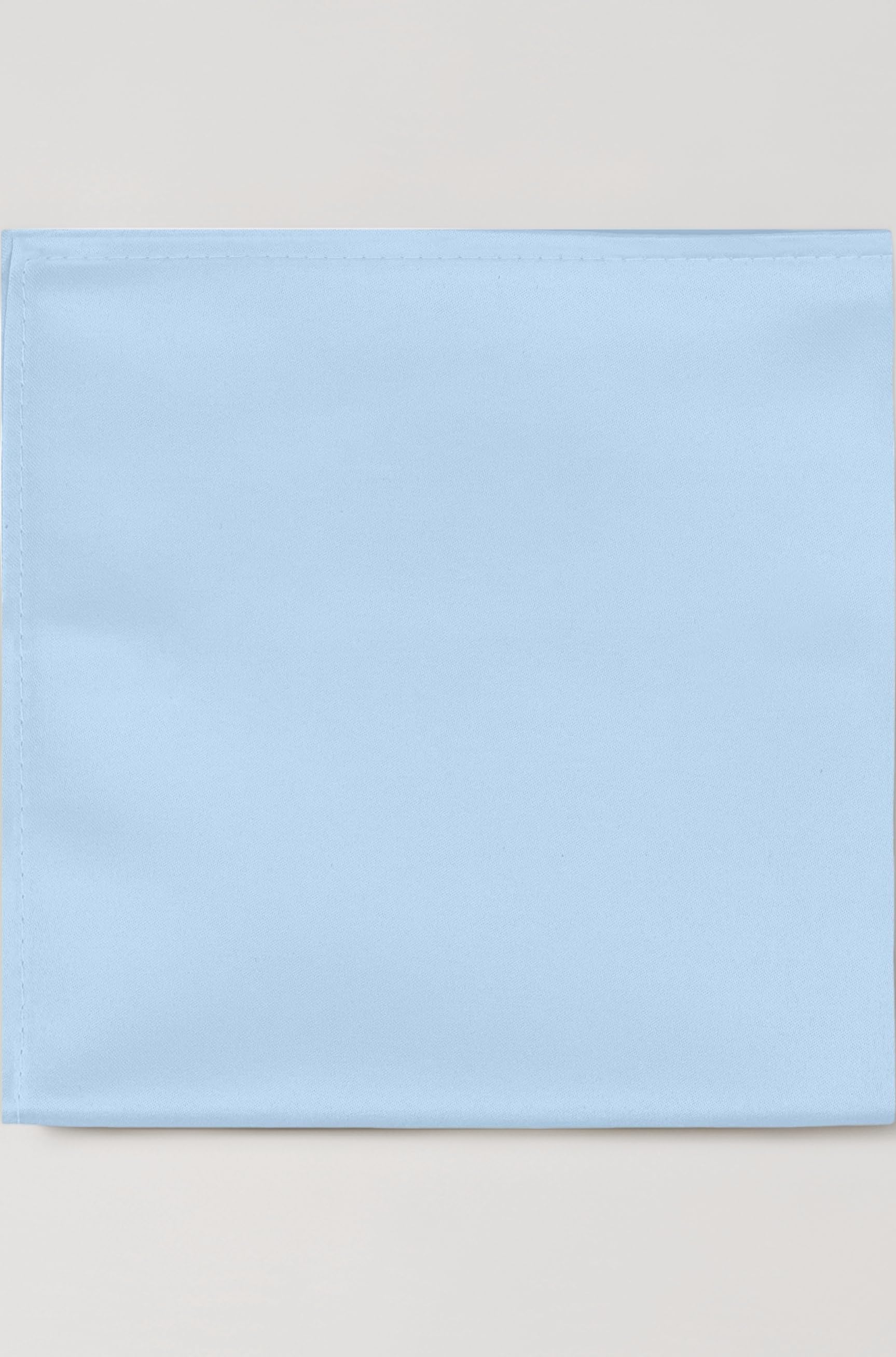 Jacob Alexander Mens Pocket Square Solid Color Handkerchief - Sky
