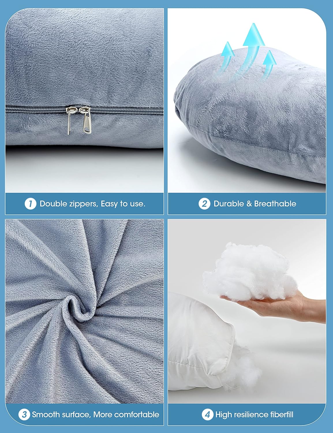 Pregnancy Pillows, OTTOLIVES Maternity Pillow with Comfortable Cover, J-Shaped Soft Body Pillow for Pregnant Women, Pregnancy Pillows for Side Sleeping, Head, Neck, Belly Support : Baby
