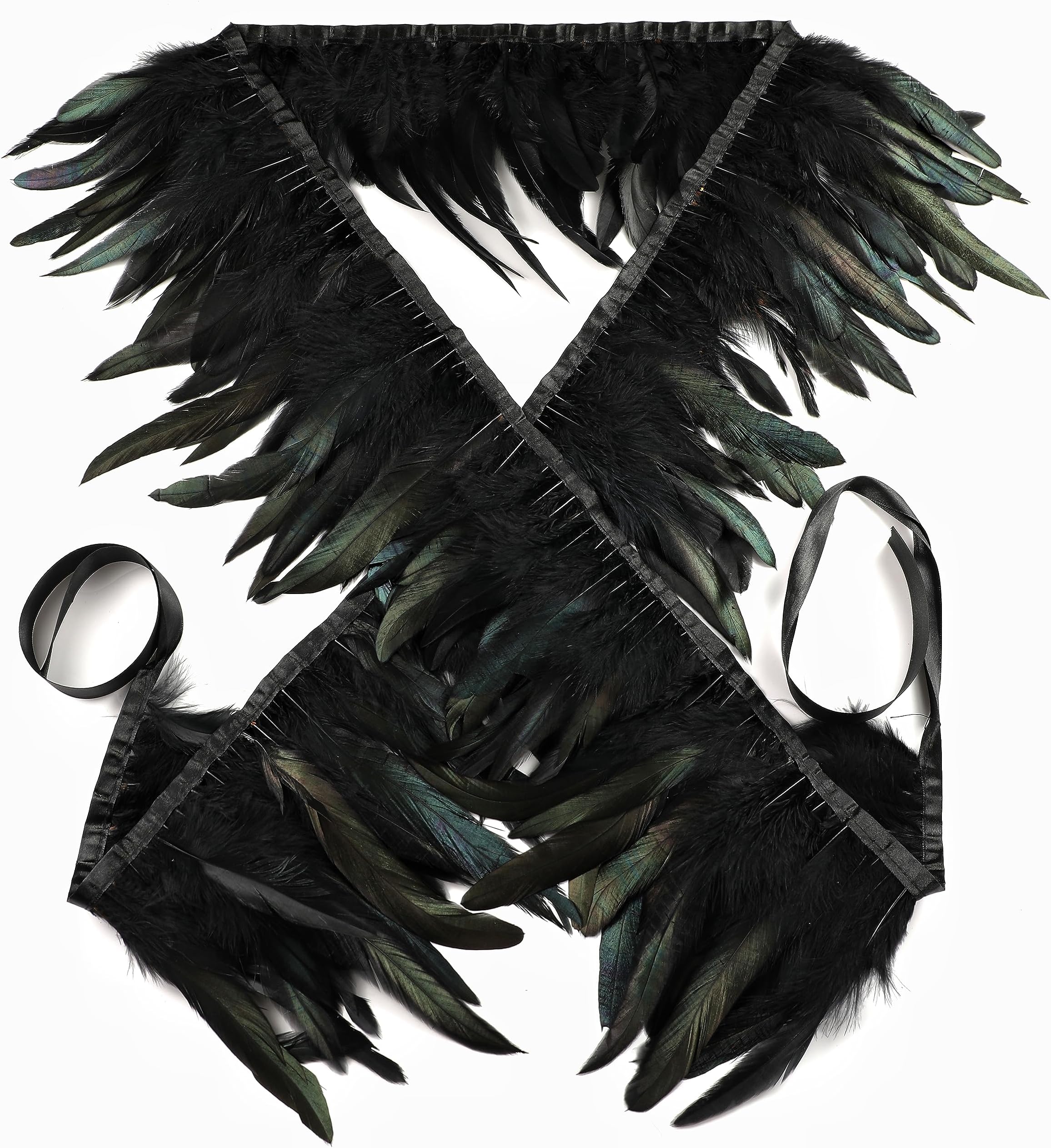 Sowder Rooster Hackle Feather Fringe Trim 8-10inch In Width