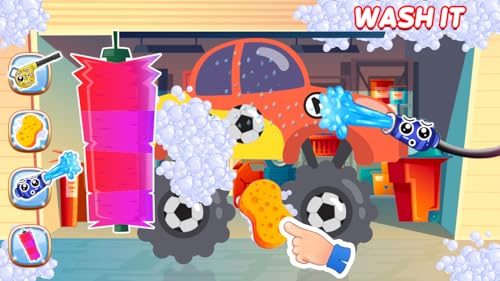 Preschool Kids Auto Car Wash - Workshop Services Games