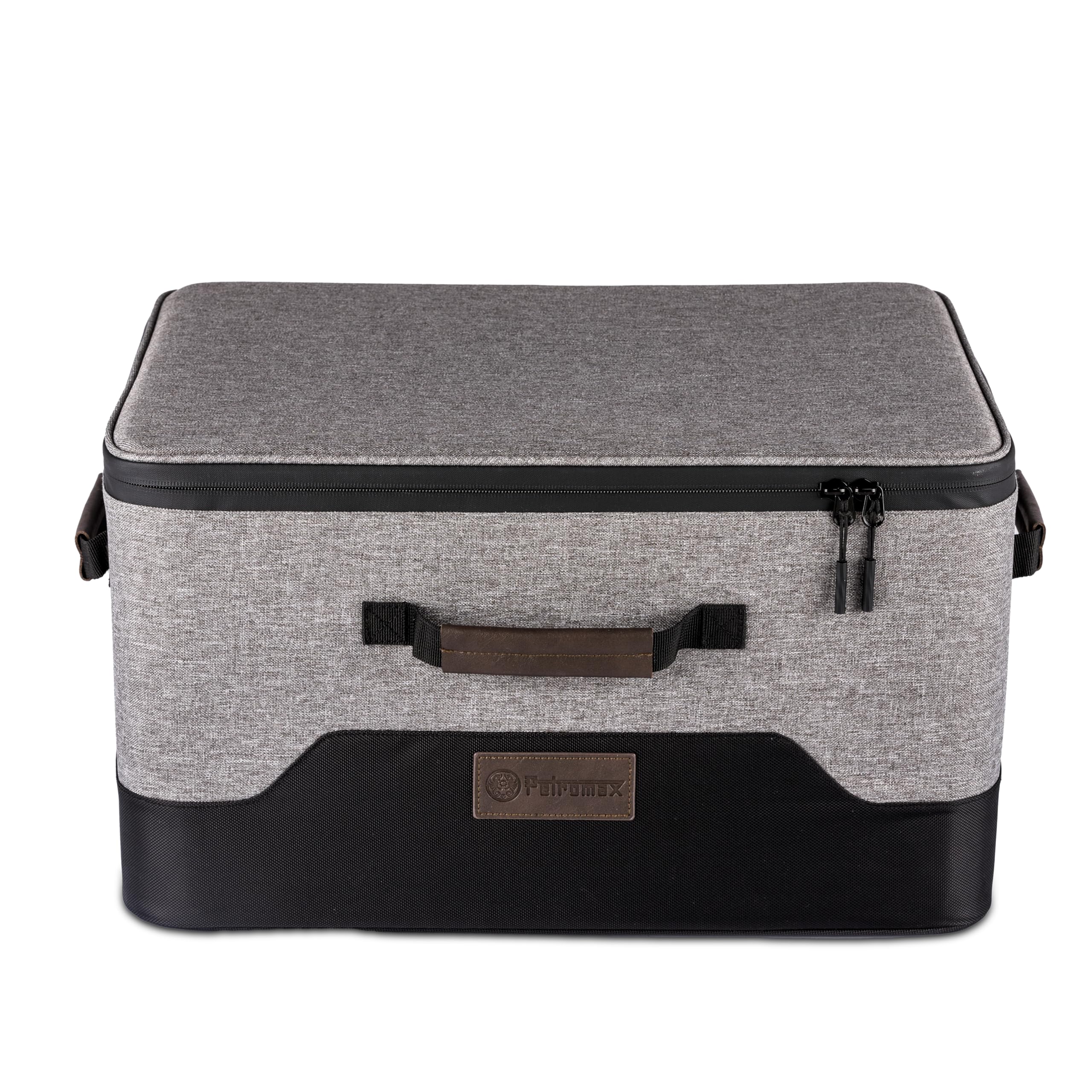 Petromax Abenteuer-Picknick-Box – Outdoor-Kochset für 2 Personen: kompakt und vielseitig – ideal für Camping, Wandern und Lagerfeuer – 12teiliges PremiumSet mit stapelbarer Transportbox