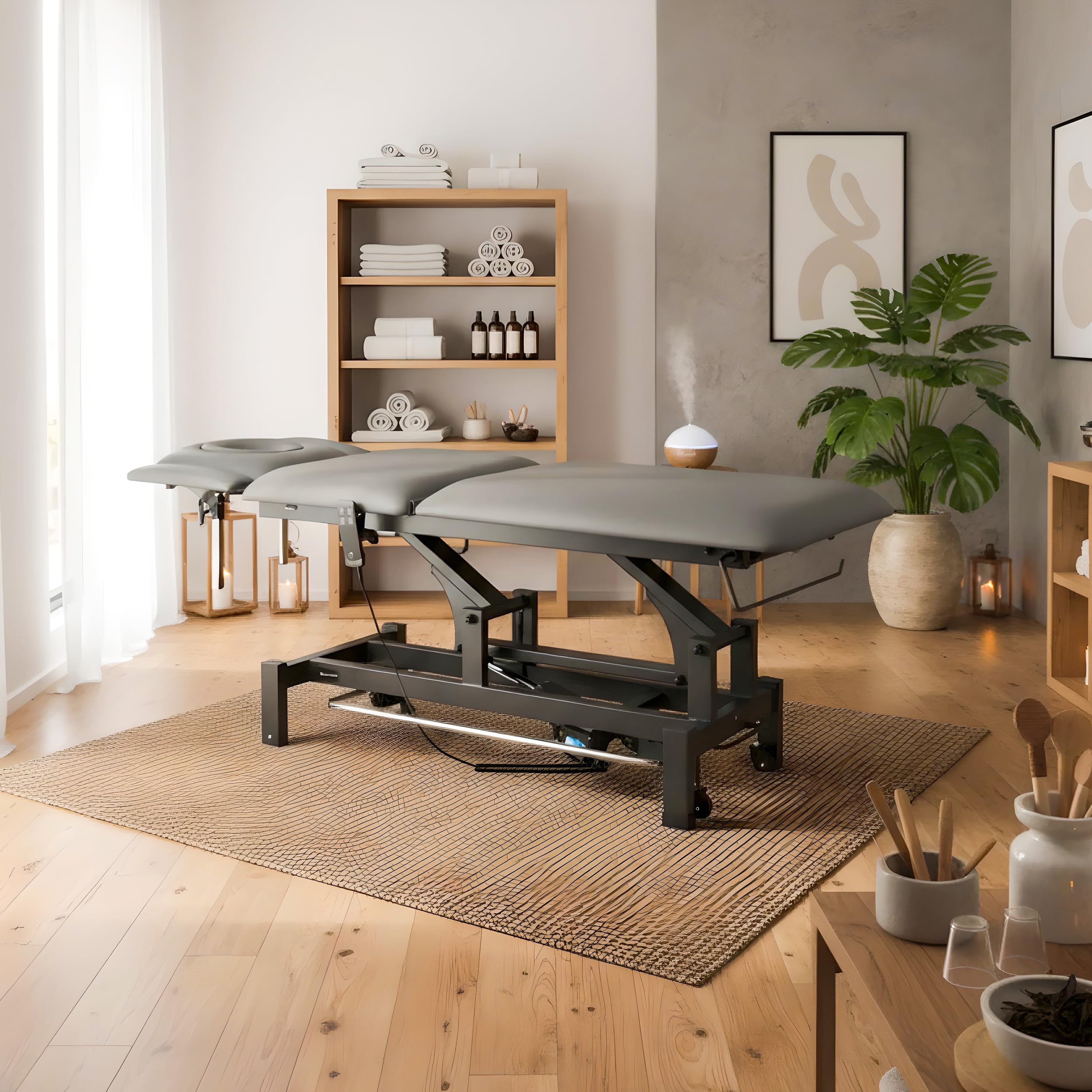 HABYS Fortis 5 Ergo | Elektrische Behandlungsliege Therapieliege Massageliege Massagebank Kosmetikliege | Höhenverstellbare 5-Segmente | 192 x 68 cm