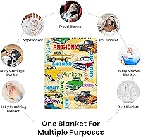 Vista 73 de Custom Name Blanket Throw Personalized Blanket for Kid with Names Customized Blanket with Name for Baby,Custom Blanket,Gift for Birthday Letter