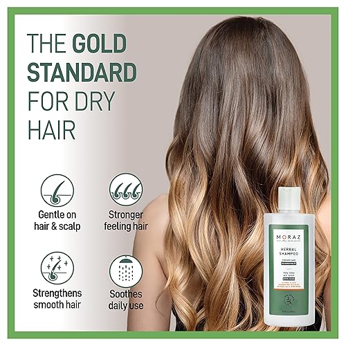Miniatura 3 de Moraz Champú de hierbas para cabello seco - Limpia y nutre suavemente el cuero cabelludo - Champú clarificador con romero - Champú hidratante