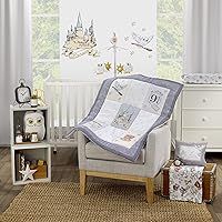 Vista 14 de Little Love by NoJo - Juego de ropa de cama con edredón 2 sábanas bajeras para cuna