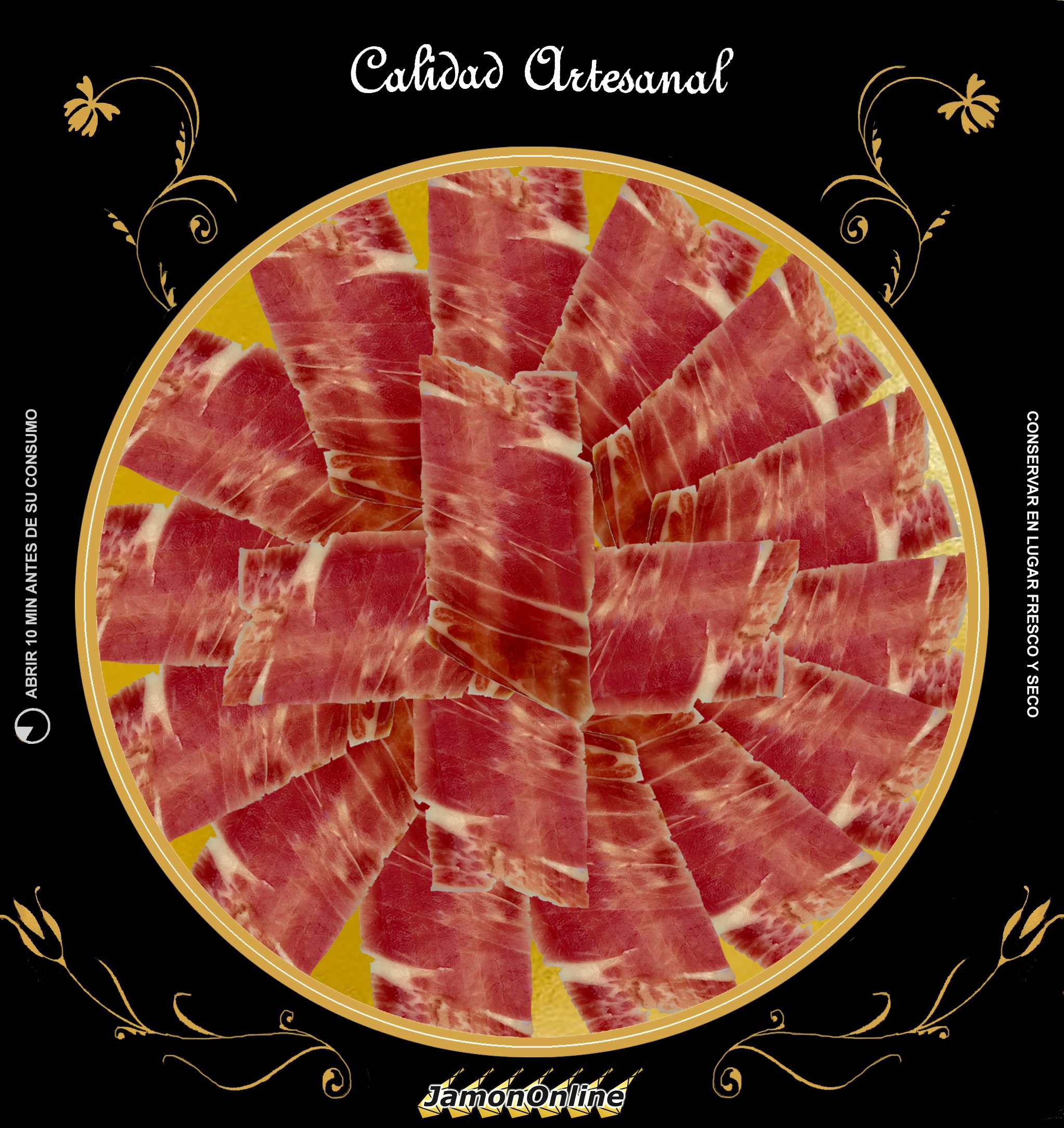 Lote Loncheado Ibérico, Jamón Ibérico, Lomo Ibérico, Chorizo Ibérico, Salchichón Ibérico. Cortado al Momento el Mismo Día Que Hace el Pedido.