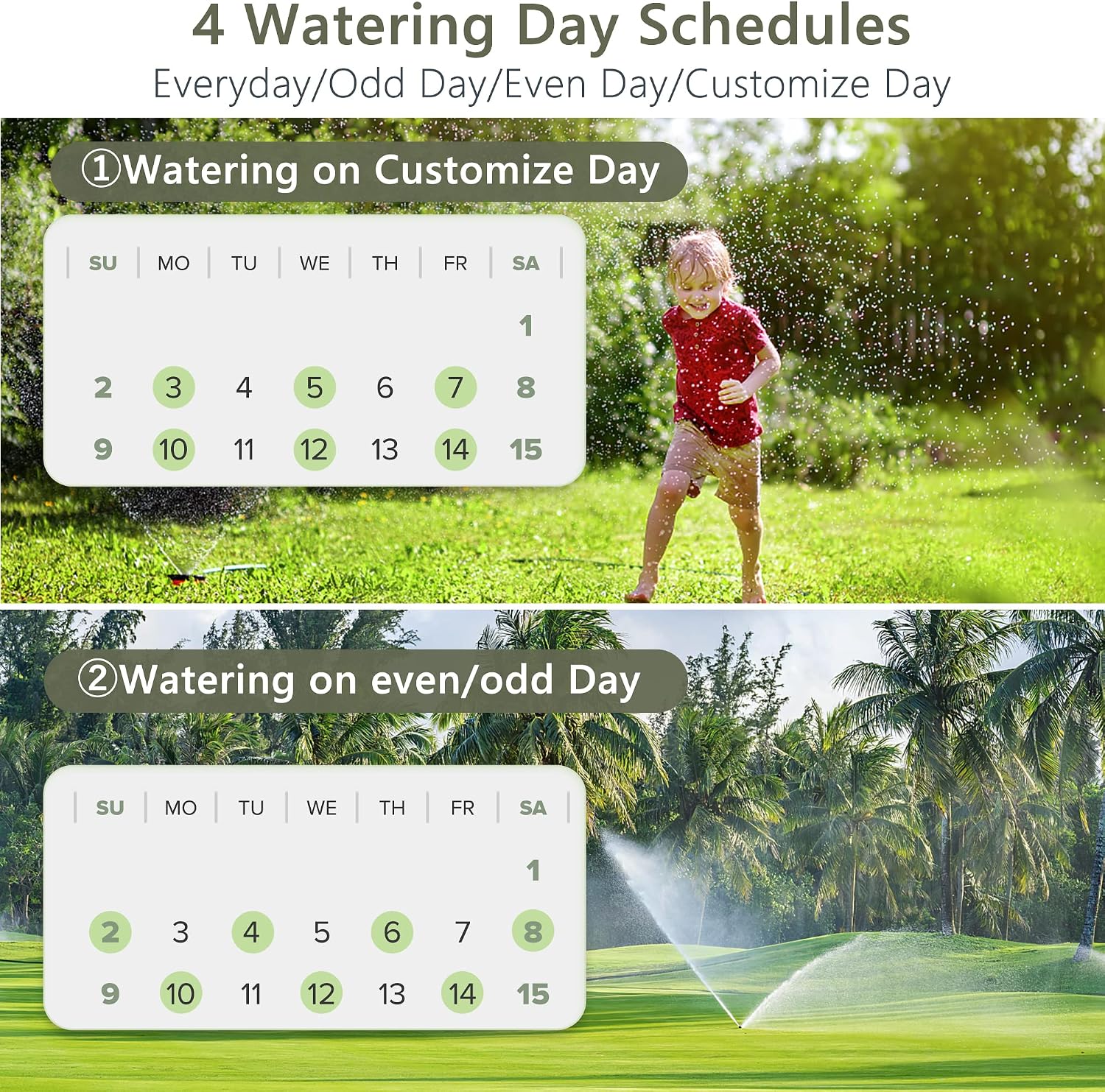 WiFi Hose Timer, Diivoo Smart Water Timer with WiFi Hub, 6 Irrigation Plans and 2 Watering Modes, Smart Sprinkler Compatible with Alexa and Google Home