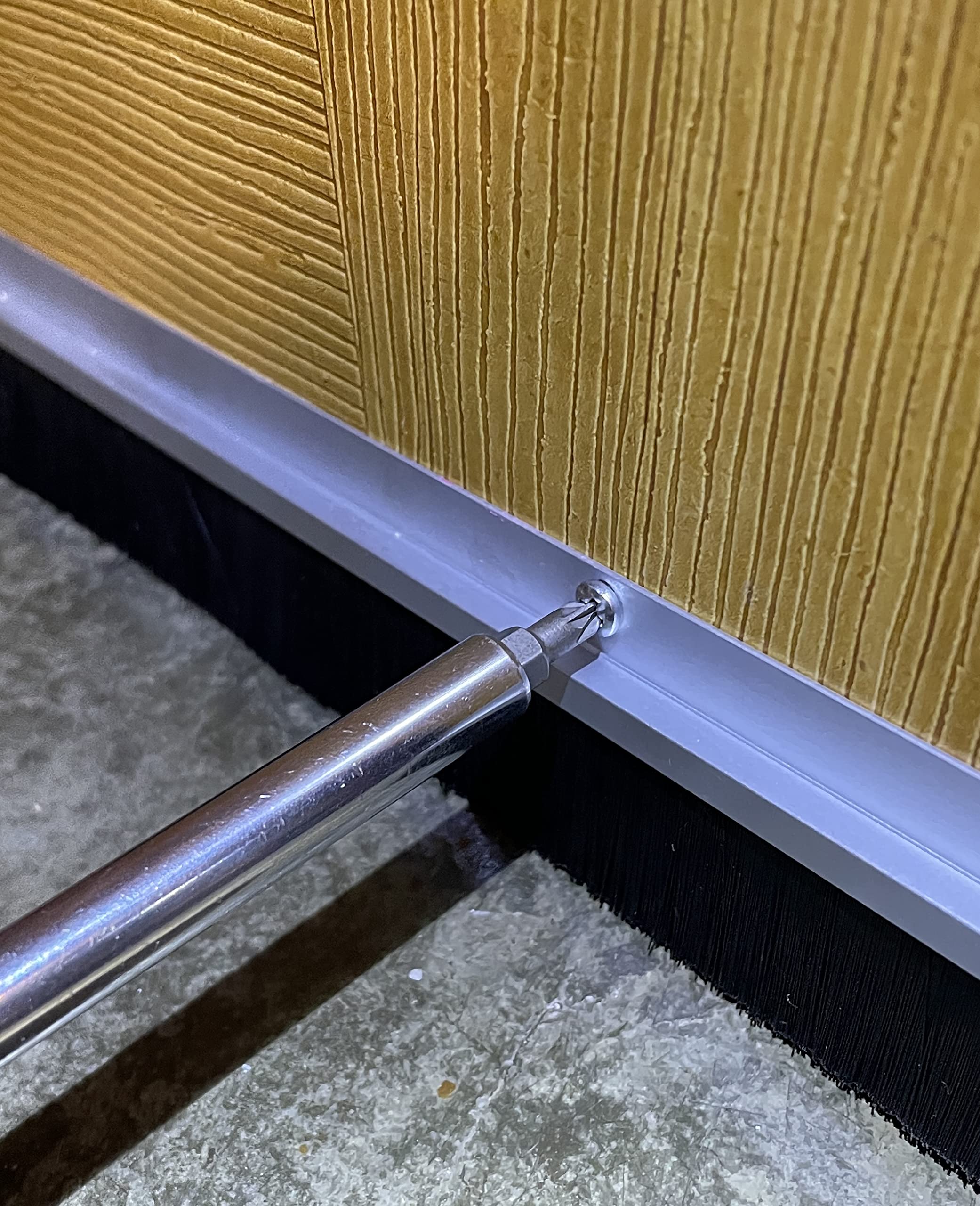 Balai De Porte En Aluminium De 100 Cm Avec Brosse, Bande D