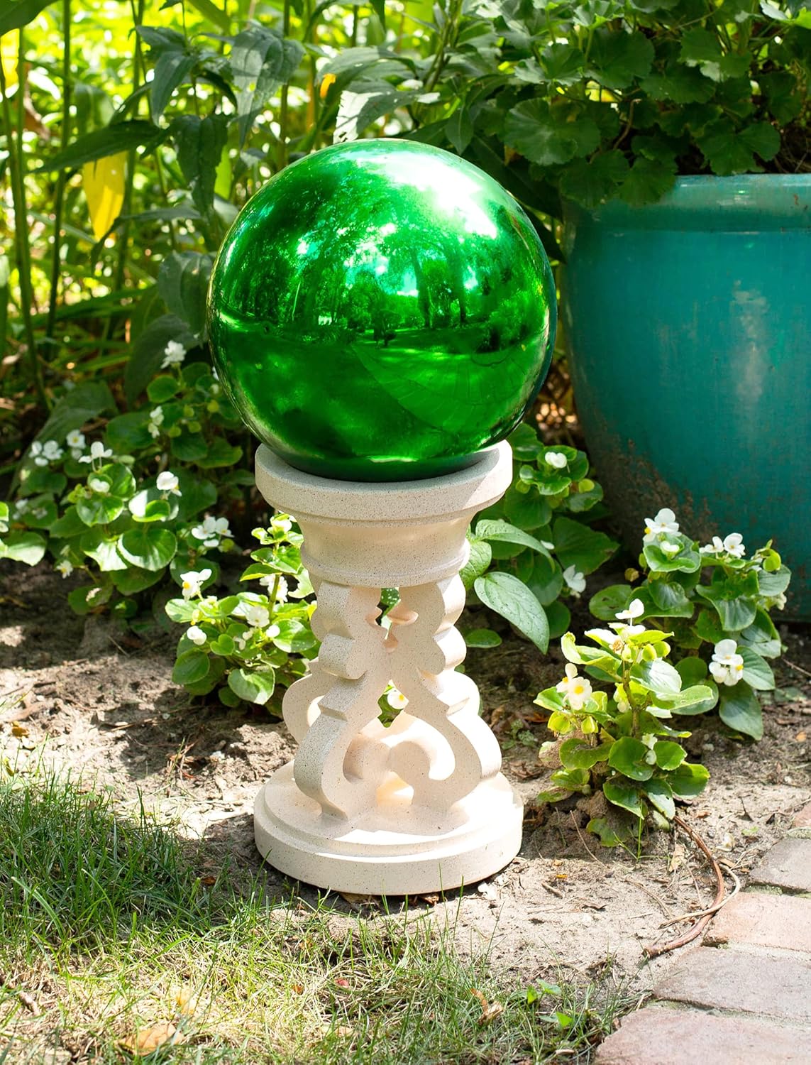 Echo Valley 8101 Mirrored Gazing Globe, Green