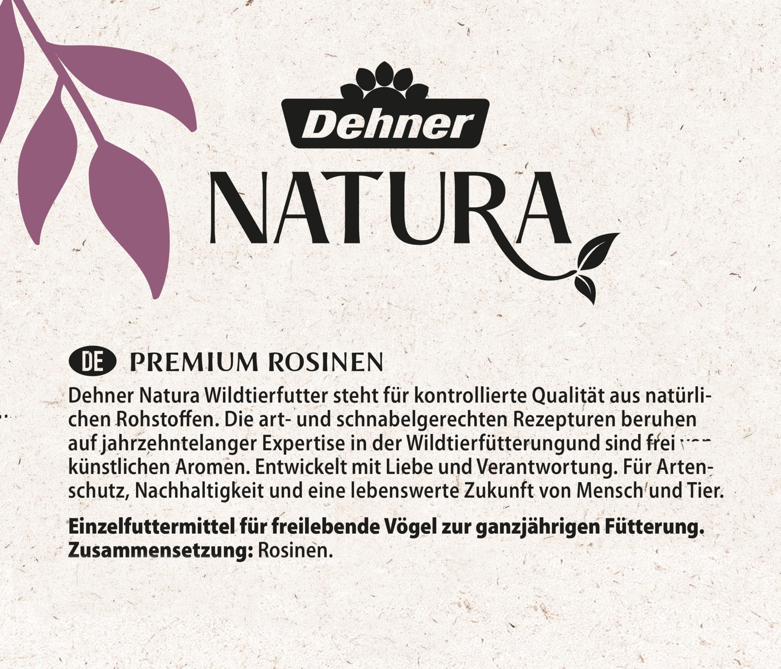 Dehner Natura Premium mangime per uccelli selvatici con uvetta, 2 kg