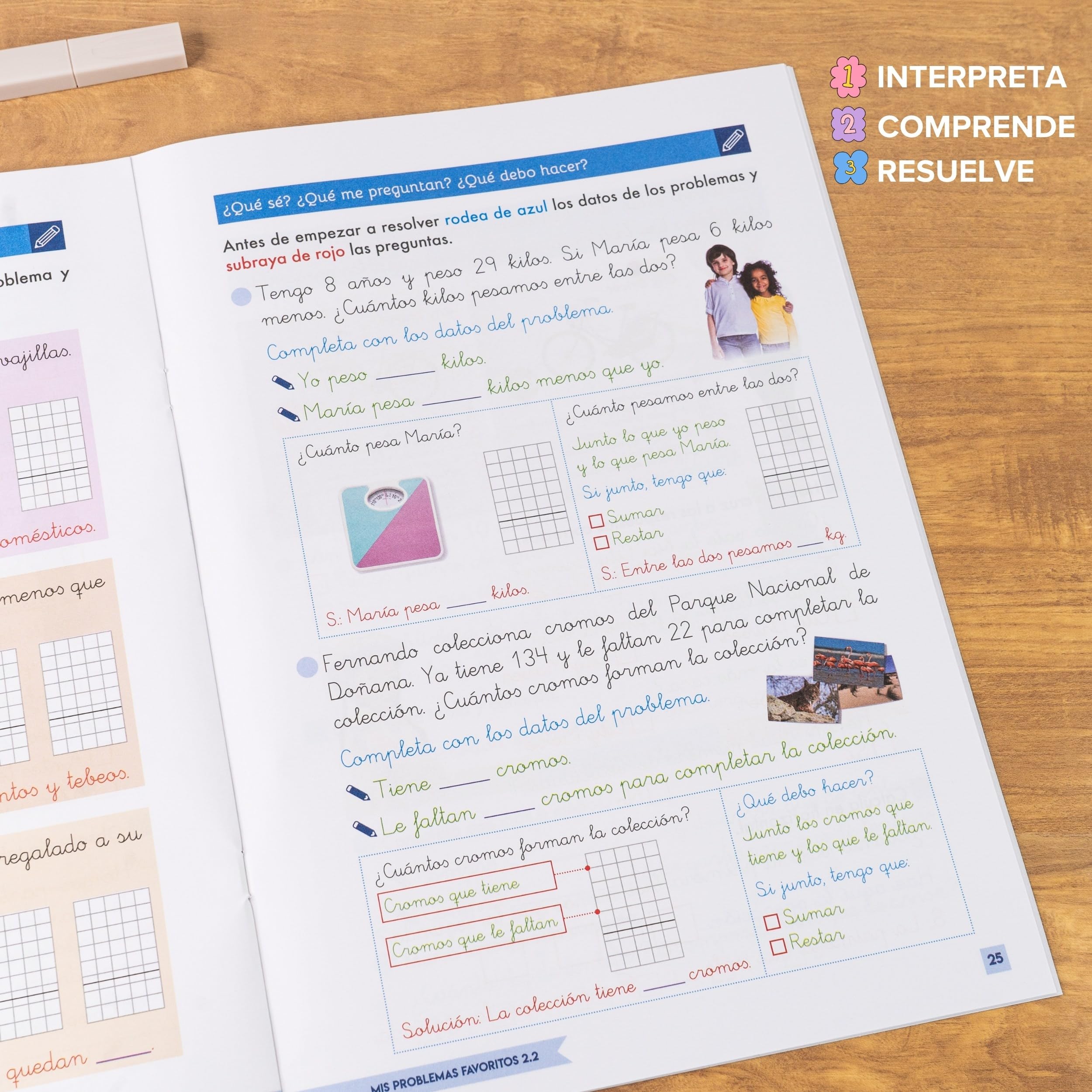 PACK PROBLEMAS MATEMATICAS 2 PRIMARIA | Sumas y Restas Con Llevadas 2 Primaria | Mis Problemas Favoritos 2.1, 2.2 y 2.3