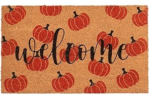 Fall Coir Door Mat - Welcome Pumpkin