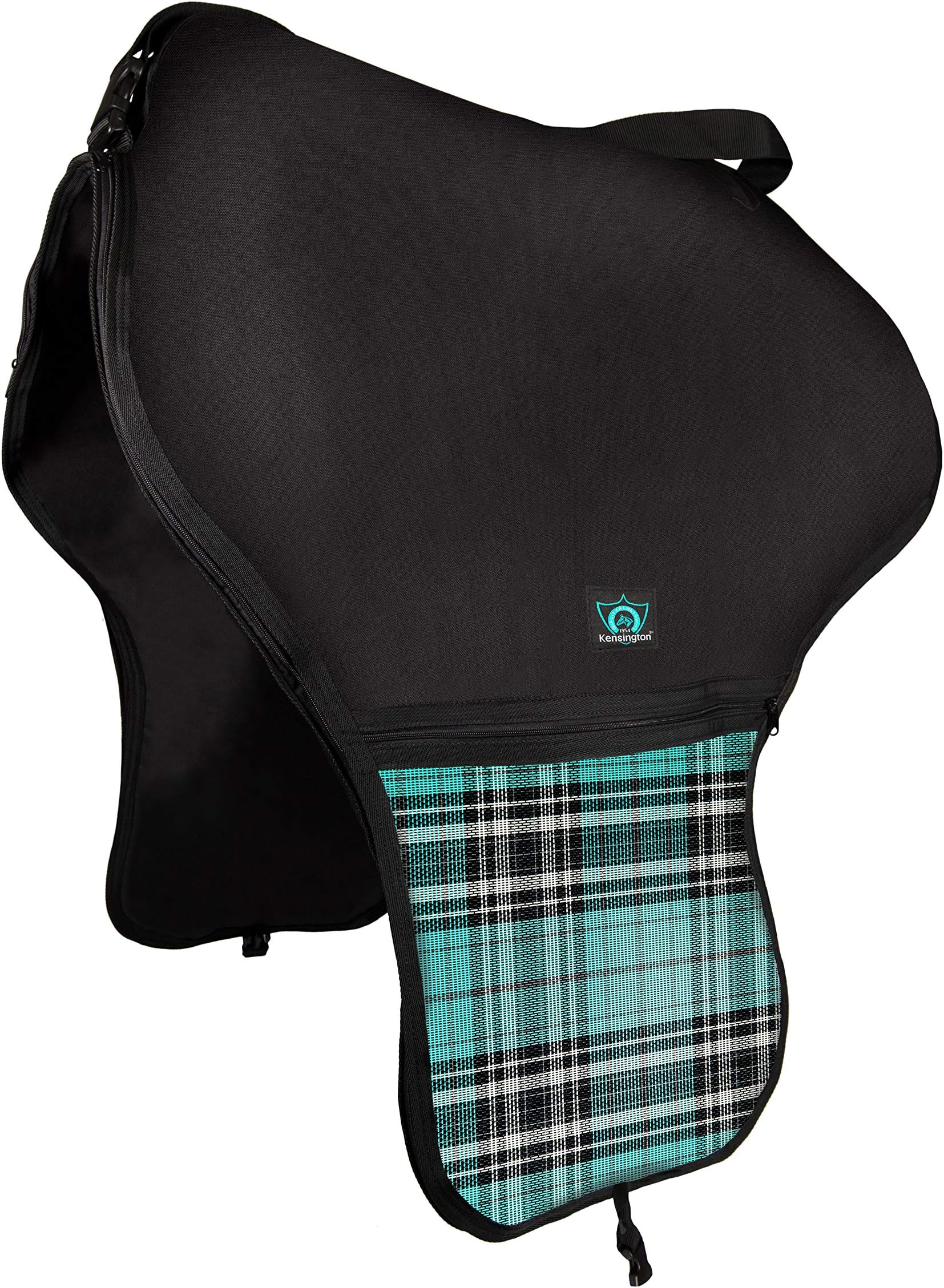 All Around Western Saddle Cover by Kensington โ Stylish, Comfortable, Waterproof and Breathable Horse Saddle Cover with Large Pockets โ Protects Saddles Clean and Dry One Size
