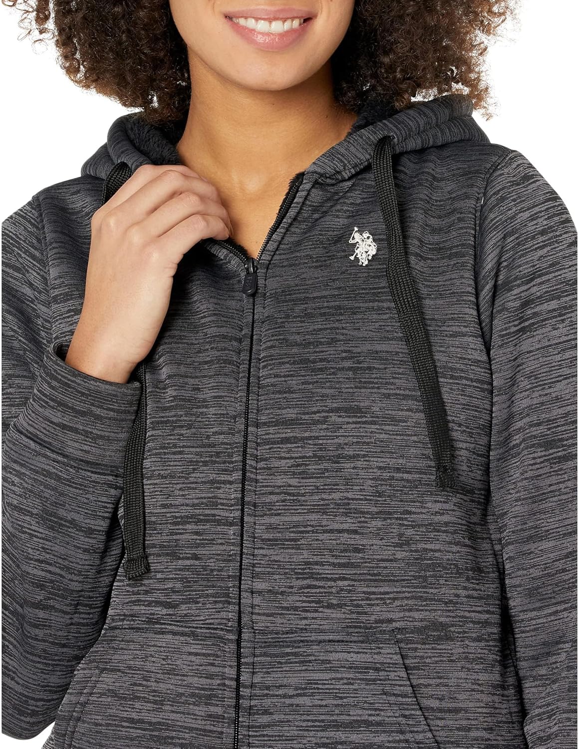 U.S. POLO ASSN. Space Dye Fleece Jacket - Image 3