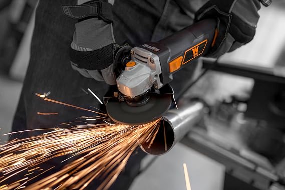 WEN 7-Amp Angle Grinder with 4-1/2-Inch Wheel and Reversible Handle (944)
