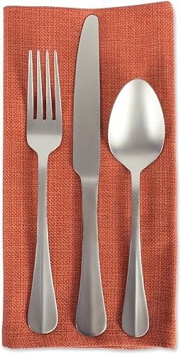 Vista 204 de DII - Colección de mesa jaspeado, camino de mesa, 13x72, rojo tango Tango Rojo