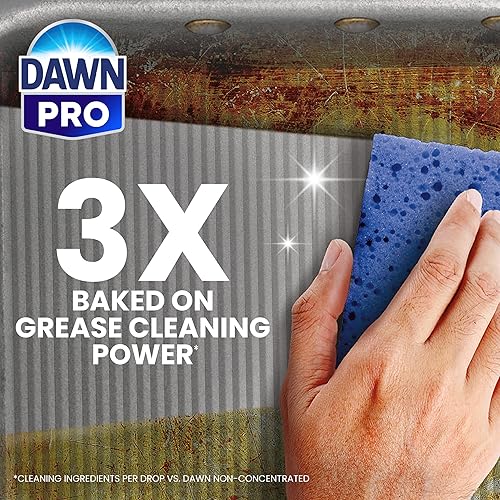 Miniatura 3 de Dawn Professional Detergente Jabón Lavavajillas Manual de Servicio Pesado para Ollas y Sartenes, 1 Galón (Caja de 4)